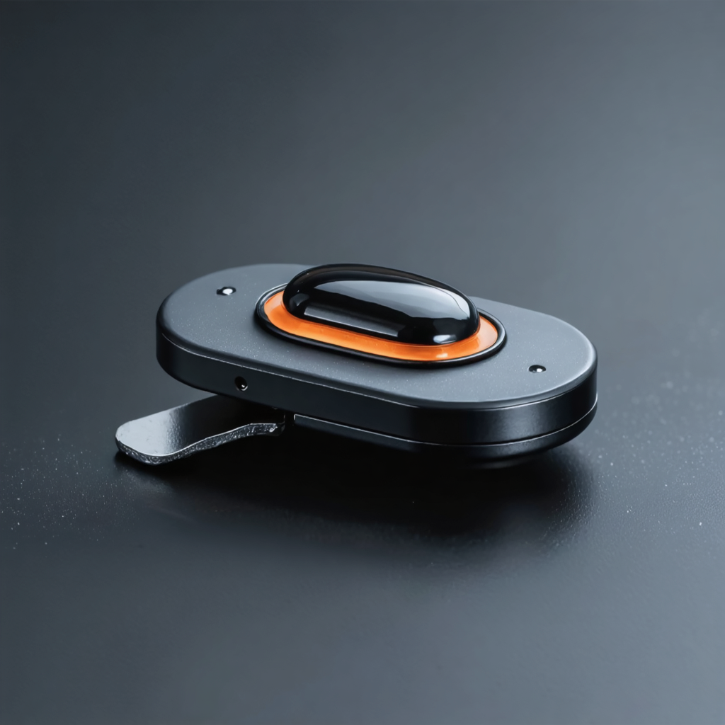 The MGVM Talent Tracker clip-on device